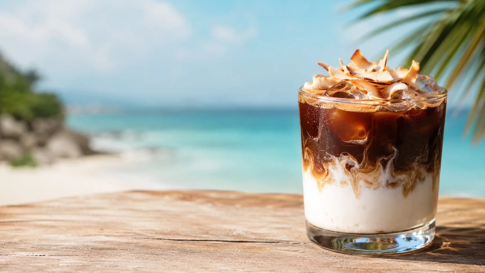 Vietnamese egg coffee with golden whipped egg cream over strong coffee