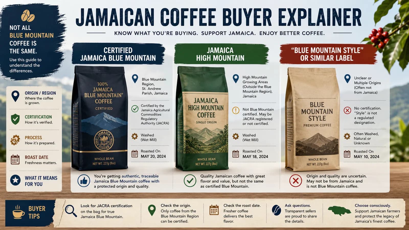Jamaican coffee being processed after harvest