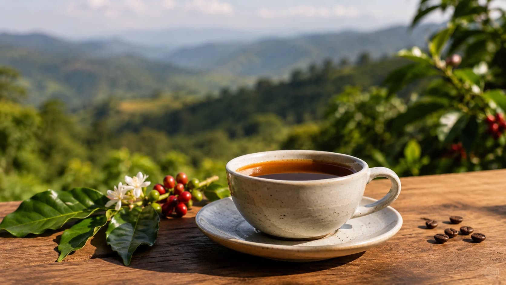 Guji coffee landscape in Ethiopia