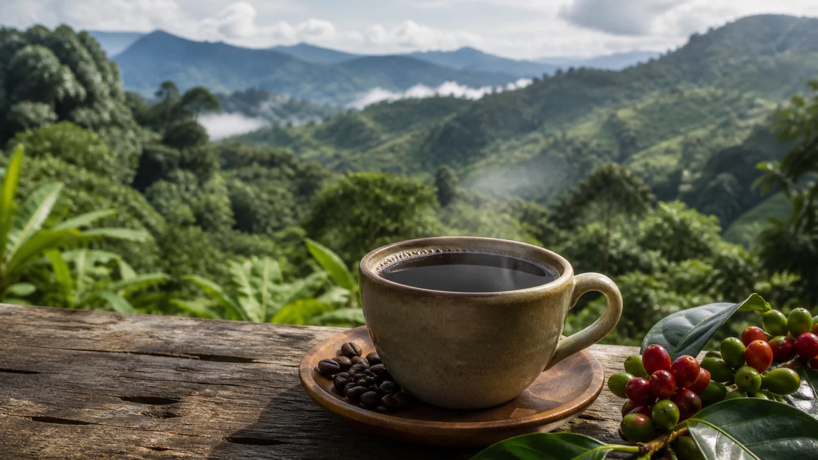 Mandheling coffee landscape and origin context