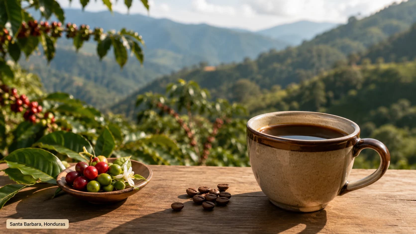 Santa Barbara coffee landscape and origin context