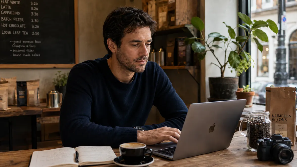 Edward Miller reviewing Online Coffee Guide buying guide notes